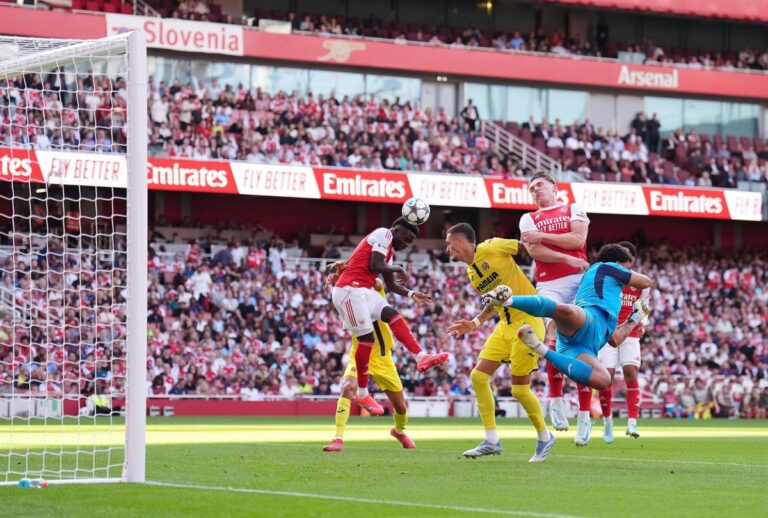El Villarreal gana 2-3 al Arsenal en el Emirates en un emocionante partido de Champions.
