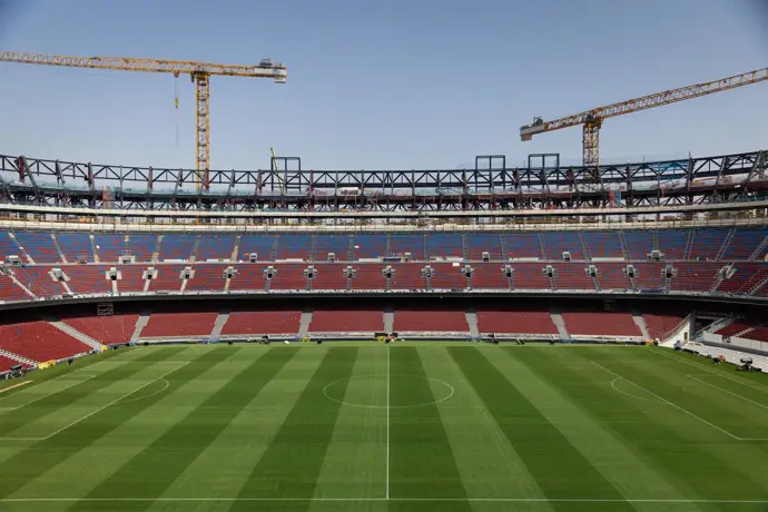 El Barça confirma que las obras del Spotify Camp Nou progresan de manera satisfactoria y eficiente