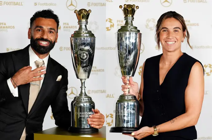 Salah y Caldentey, elegidos mejores jugadores del año por futbolistas de Inglaterra