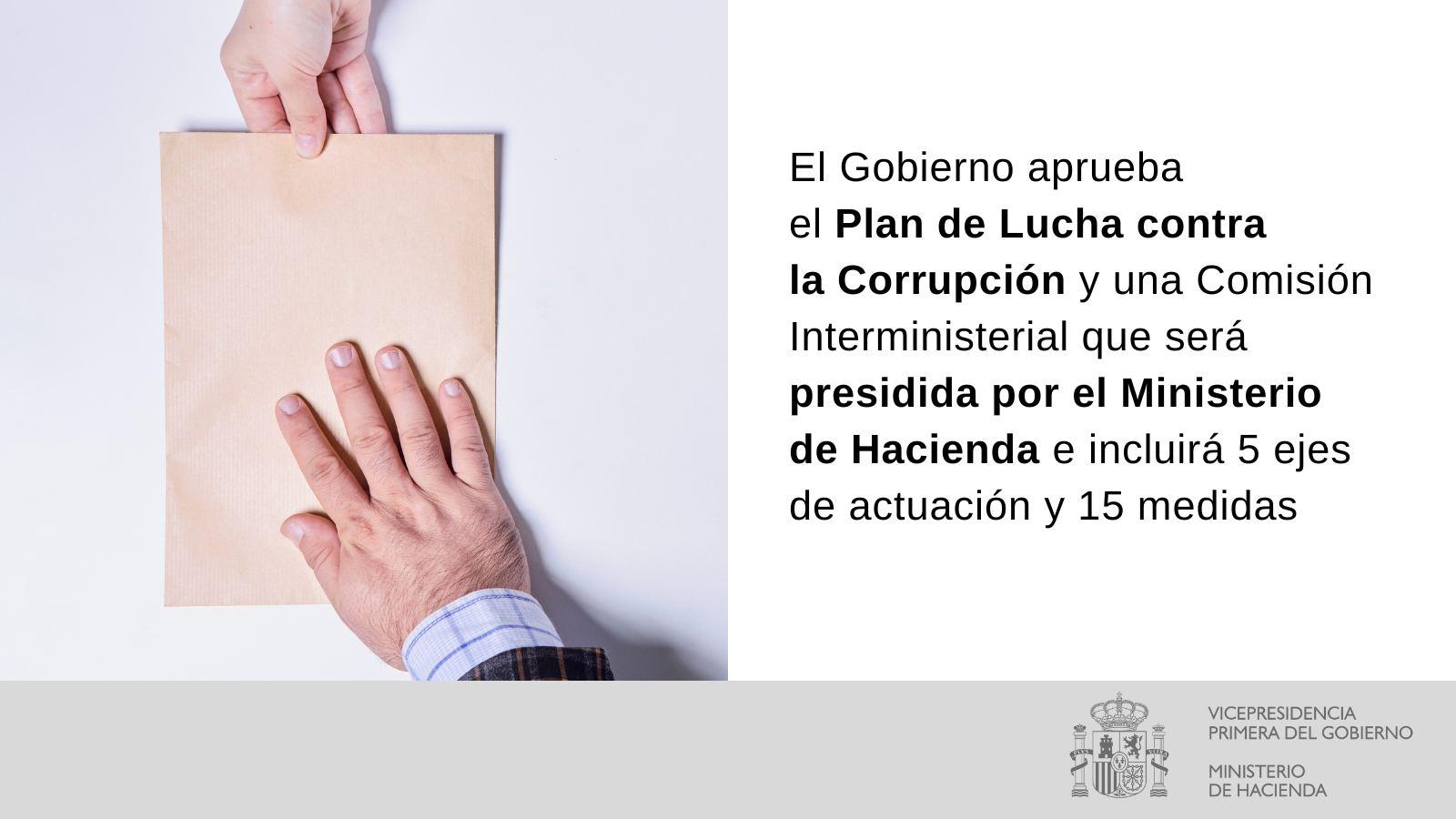 El gobierno lanza un nuevo plan para combatir la corrupción en el país y fortalecer la