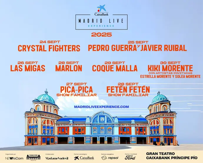 Crystal Fighters, Coque Malla, Marlon y Kiki Morente se presentan en el CaixaBank Madrid Live