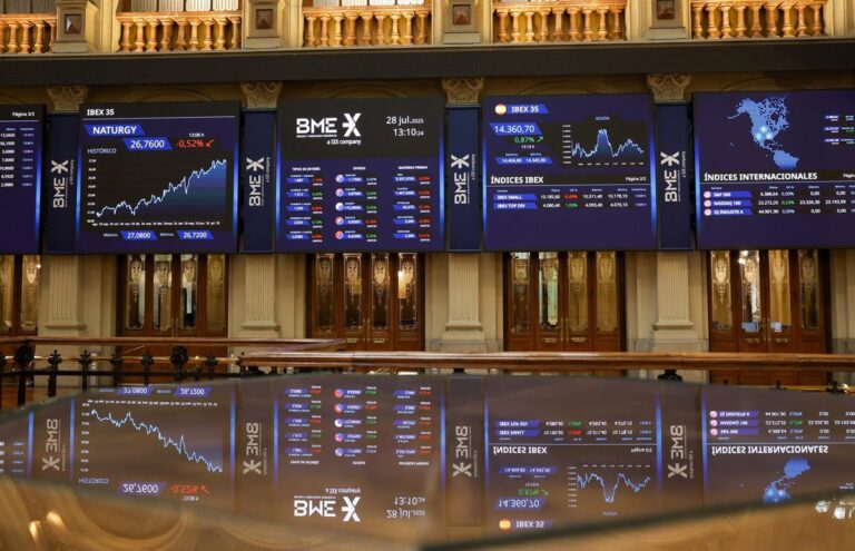 El Ibex 35 avanza un 0,46% en la media sesión y se acerca a los 15.400 puntos