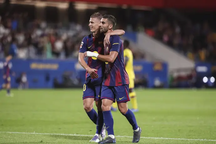 Ferran y Olmo sellan la victoria ante el Getafe con un gran rendimiento en el partido