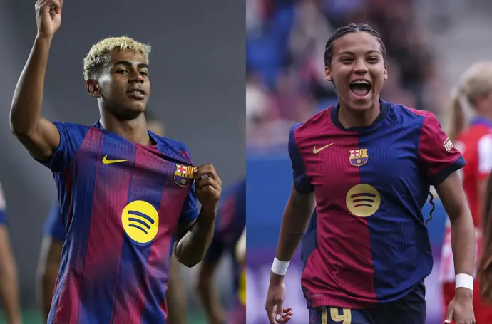 Lamine Yamal y Vicky López, ganadores del Trofeo Kopa a los mejores jugadores Sub-21