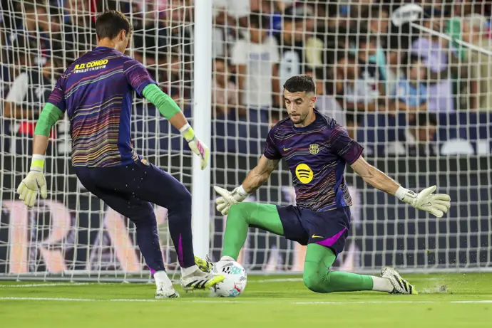 El Barça se queda sin Joan García de 4 a 6 semanas y sin Raphinha por 3 semanas más