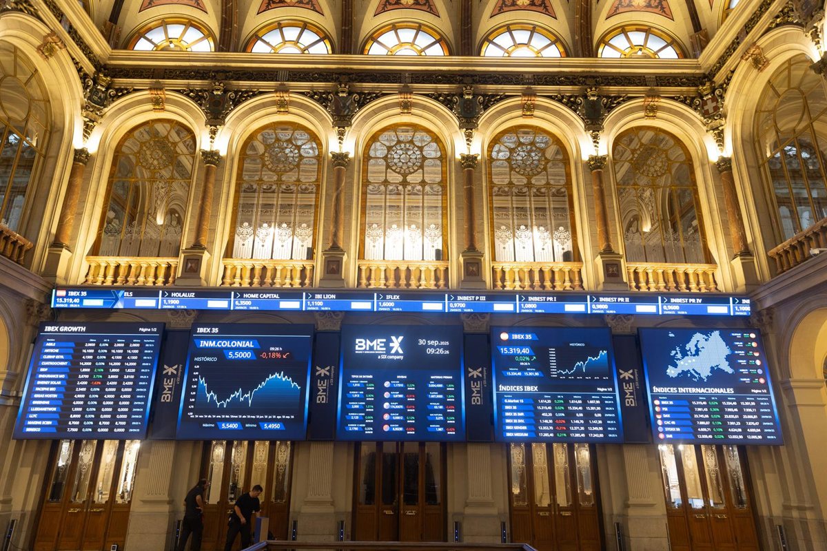 El Ibex 35 avanza un 0,30% en la media sesión, alcanzando los 15.362 puntos