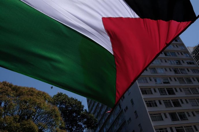 Manifestaci&oacute;n en Sao Paulo, Brasil, en protesta por la ofensiva de Israel contra la Franja de Gaza (archivo)