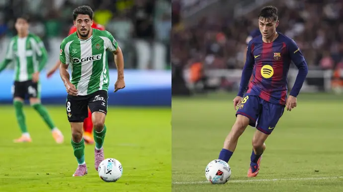 Fornals y Pedri marcan el ritmo en el centro del campo de LaLiga EA Sports