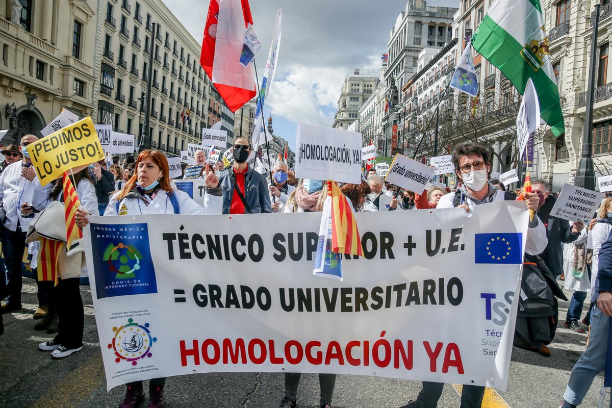 Este jueves inicia la huelga de los técnicos superiores sanitarios para exigir atención a sus