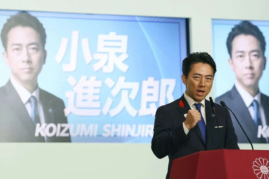 El candidato a primer ministro de Jap&oacute;n, Shinjiro Koizumi