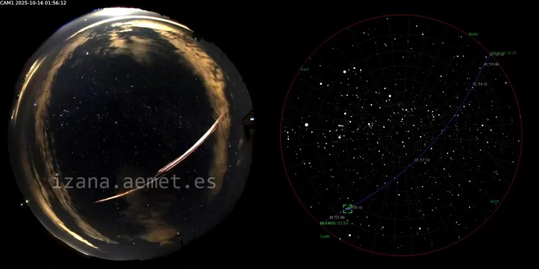 Un satélite chino se desintegra sobre Canarias, y la Red Sísmica captura el fuerte estruendo