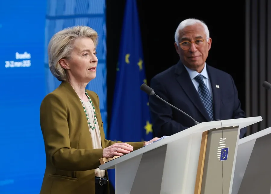 Von der Leyen y Costa reafirman a Zelenski la importancia de incluir a Ucrania en el plan de paz