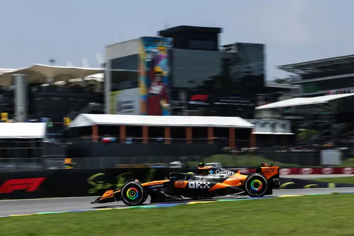 Norris exhibe su liderazgo, mientras Verstappen no logra responder en el inicio de Sao Paulo