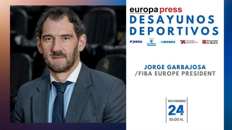 Jorge Garbajosa fue el protagonista este lunes en los Desayunos Deportivos de EP en español