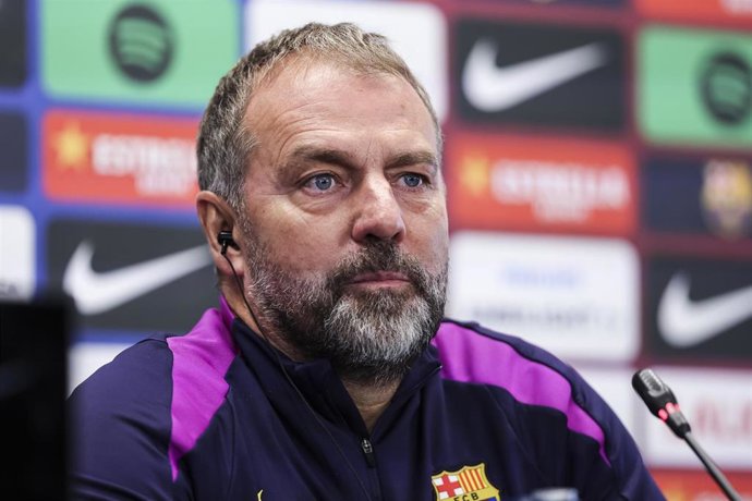 El entrenador del FC Barcelona Hansi Flick