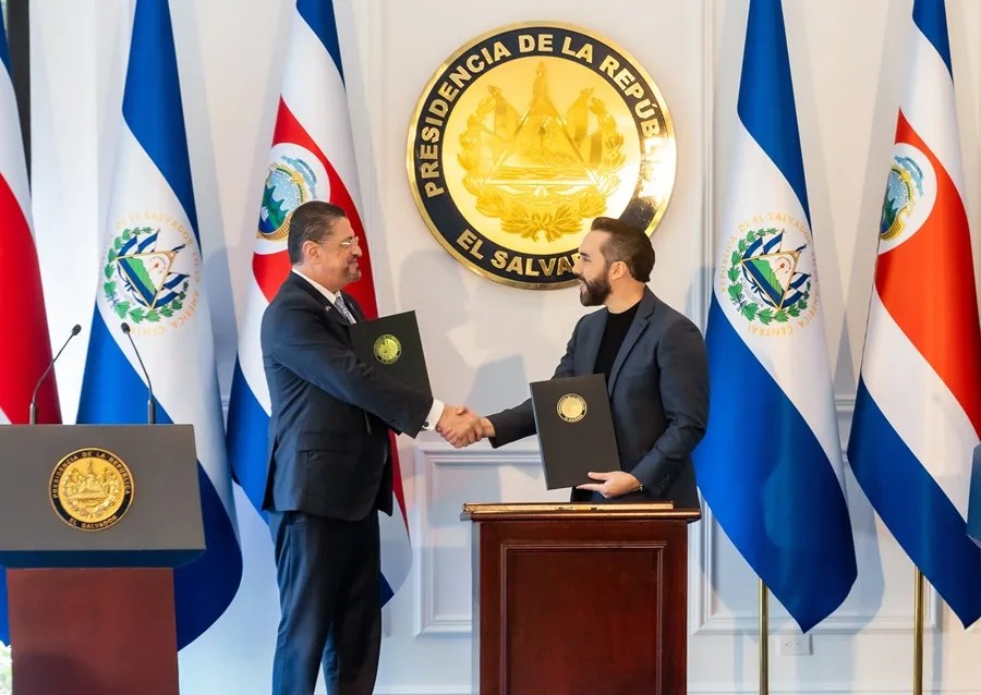 El Salvador y Costa Rica establecen una alianza histórica para luchar contra el crimen organizado