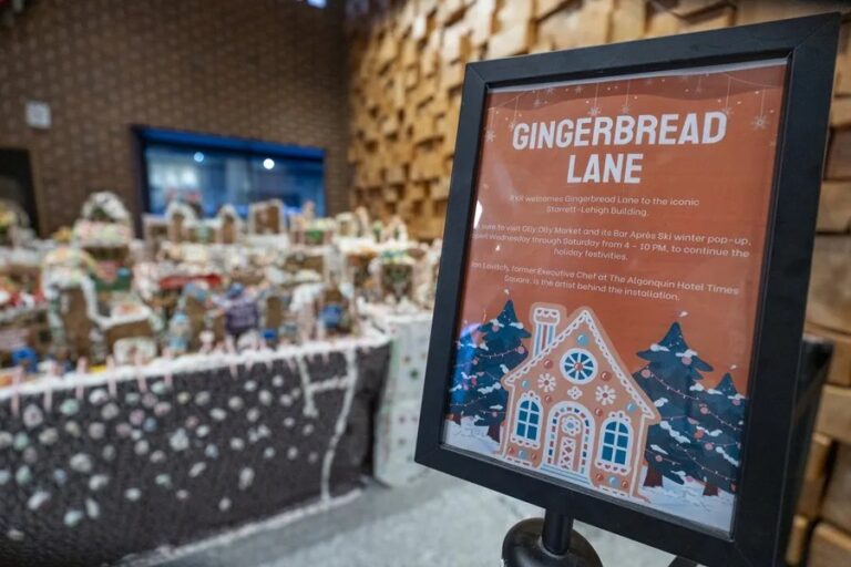 El pueblo de pan de jengibre más grande del mundo vuelve estas Navidades a Nueva York