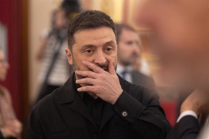 El presidente de Ucrania, Volodimir Zelenski.