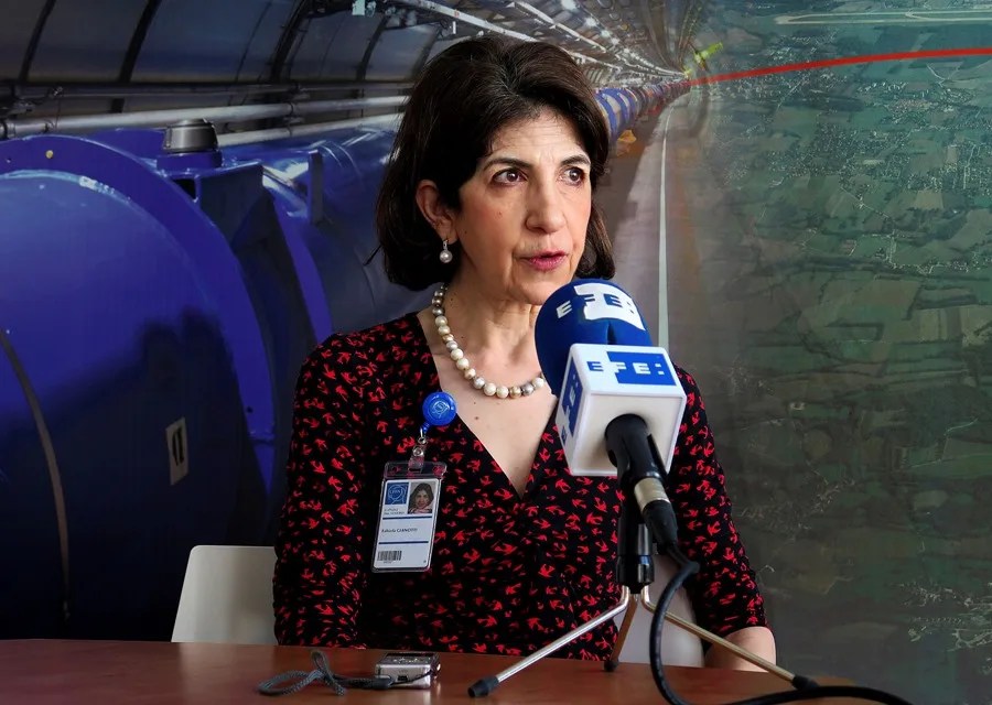 La directora del Centro Europeo de F&iacute;sica de Part&iacute;culas (CERN), Fabiola Gianotti.