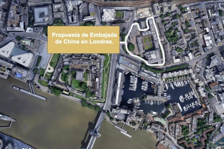 Los planes de China de construir una "megaembajada" en el corazón histórico de Londres suponen un quebradero de cabeza para el Gobierno británico,