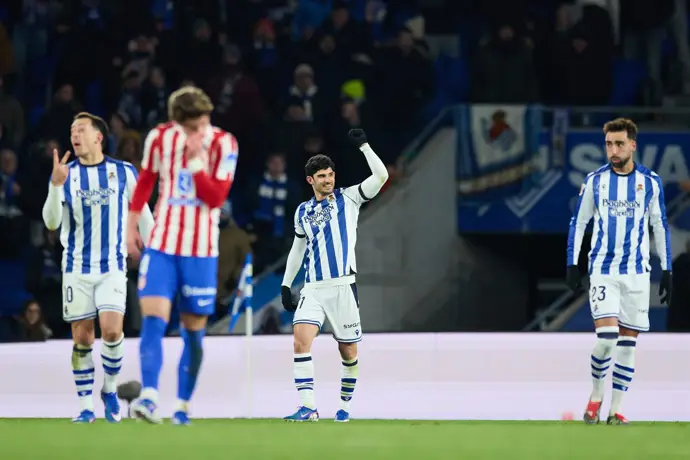 El Atlético no logra avanzar ante la Real de Matarazzo y se queda estancado en el marcador