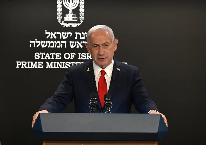 Archivo - El primer ministro de Israel, Benjamin Netanyahu, en una imagen de archivo.