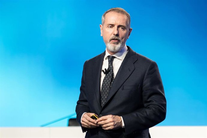 Archivo - El presidente de Telef&oacute;nica, Marc Murtra, presenta el nuevo plan estrat&eacute;gico de Telef&oacute;nica, a 4 de noviembre de 2025, en Madrid (Espa&ntilde;a).