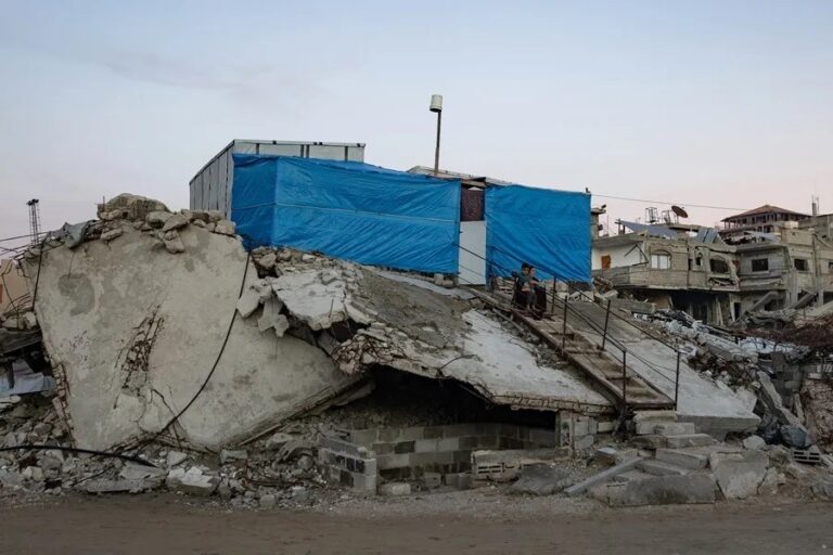 Una vivienda en ruinas en Khan Yunis, Gaza