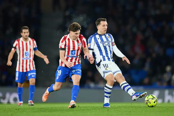 Atlético y Real Sociedad se enfrentan antes de la final de Copa dentro de un mes y medio