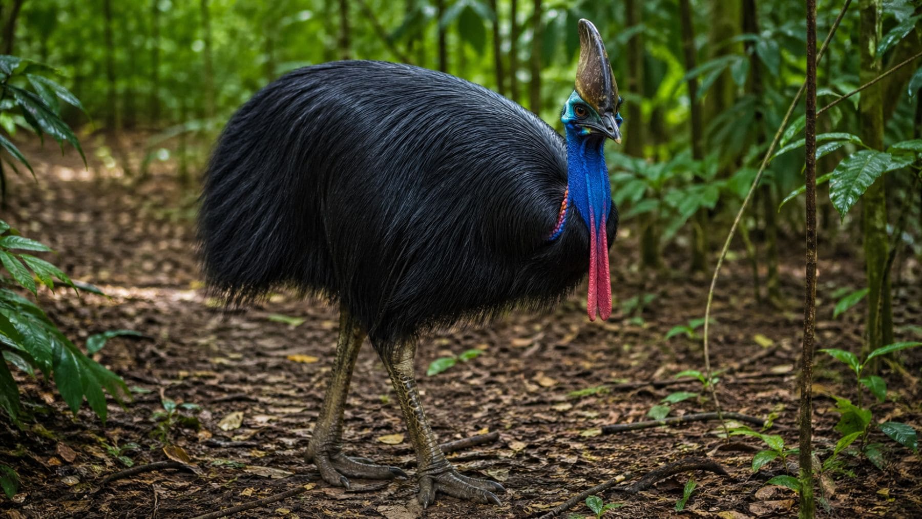 El casuario: el ave peligrosa que sostiene los bosques tropicales
