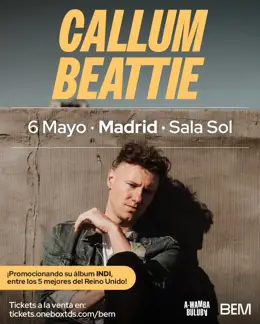 Callum Beattie llega a Madrid para presentar su disco 'INDI' en directo