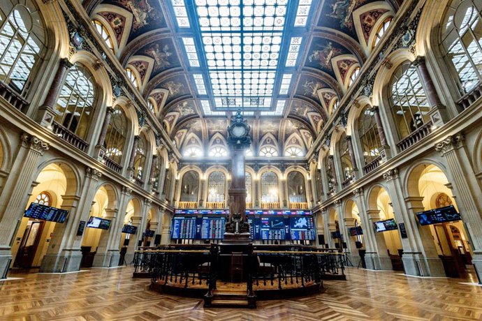 Archivo - Interior del Palacio de la Bolsa de Madrid, a 20 de marzo de 2026, en Madrid (España).