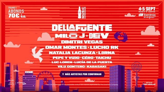 Omar Montes será el artista principal del Coca