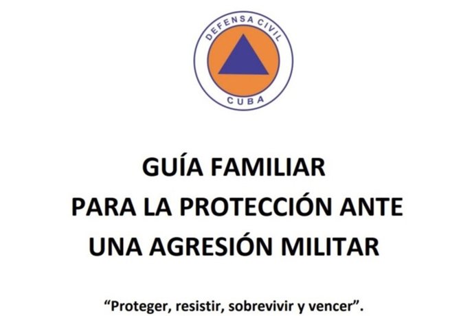 Manual para la protecci&oacute;n ante una agresi&oacute;n militar publicado por las autoridades cubanas